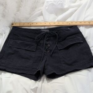 Vince Blue Lace-Up Cargo Shorts Size 8